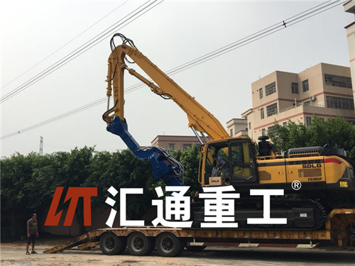挖掘機打樁臂、打樁臂、打樁錘、挖掘機打樁臂廠家