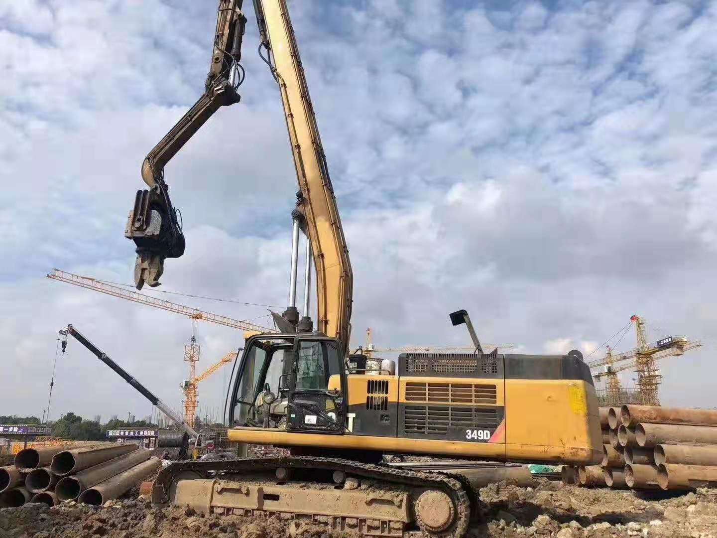 挖掘機(jī)打樁臂、打樁臂、打樁錘、挖掘機(jī)打樁臂廠家