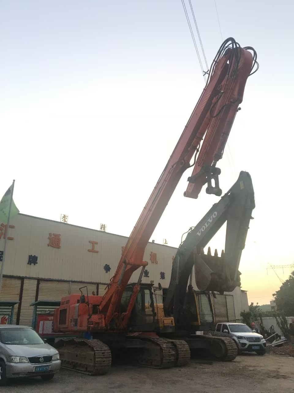 挖掘機(jī)打樁臂、打樁臂、打樁錘、挖掘機(jī)打樁臂廠家