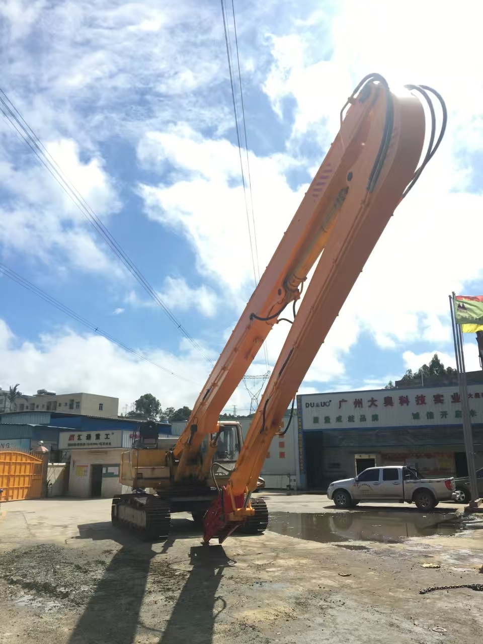 挖掘機(jī)打樁臂、打樁臂、打樁錘、挖掘機(jī)打樁臂廠家